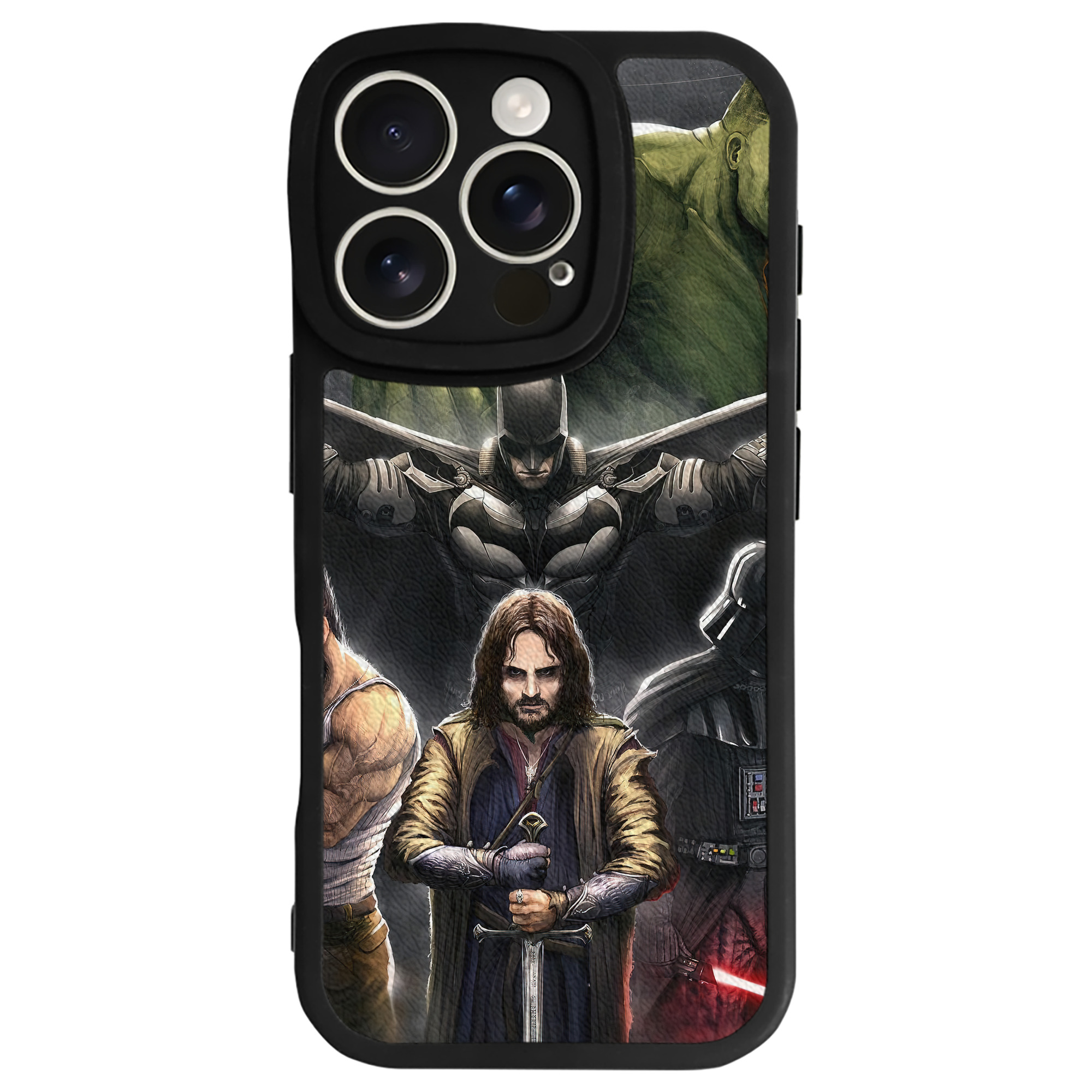 （画像用） スター・ウォーズ Star Wars 【iPhone 16シリーズ対応】シリコンスマホケース（レザー調） 材質：シリコン